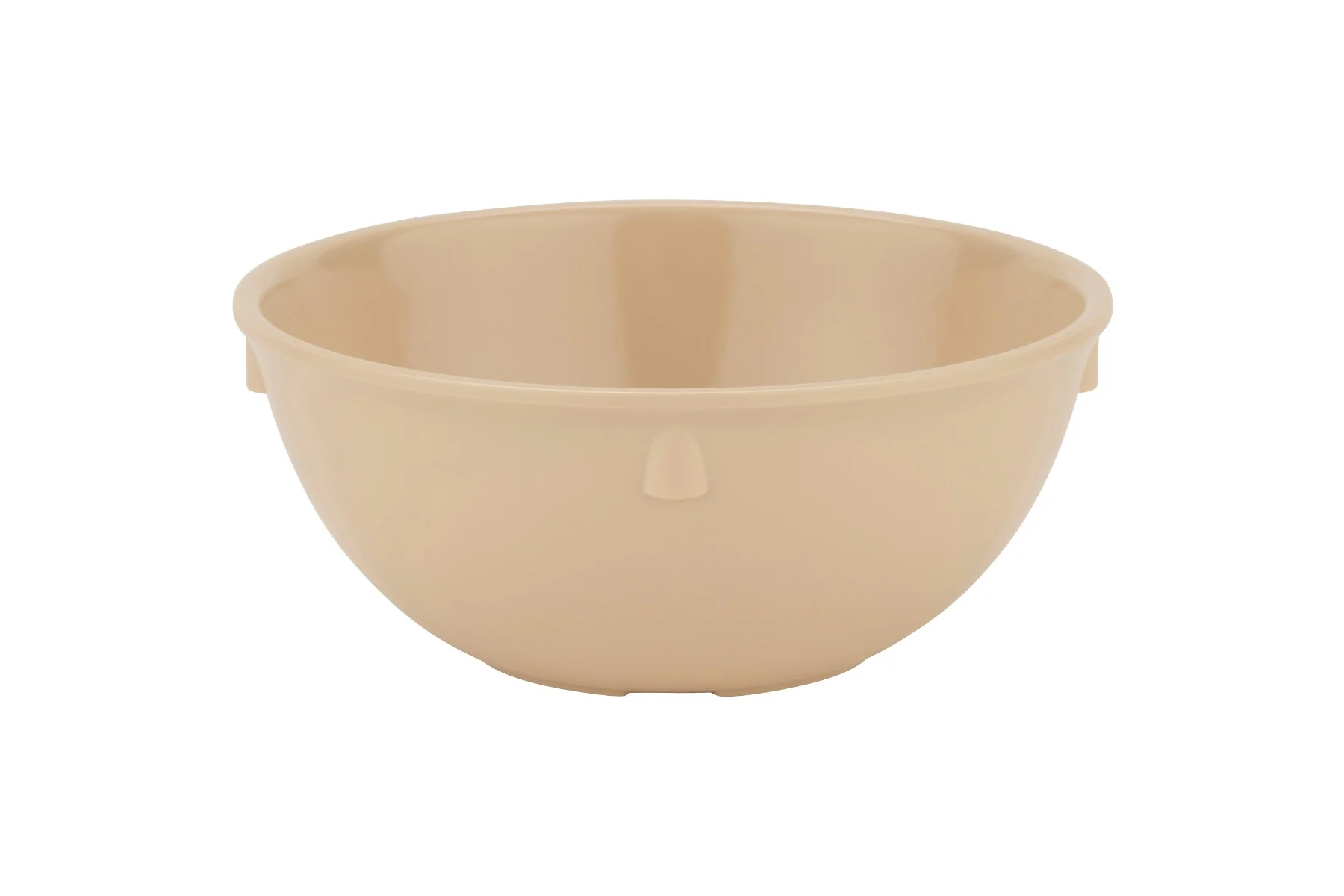 GET DN-315-T SuperMel Melamine Stackable Narrow Rim Nappie Bowl 15 oz. - Tan - 48/Case - Image 4