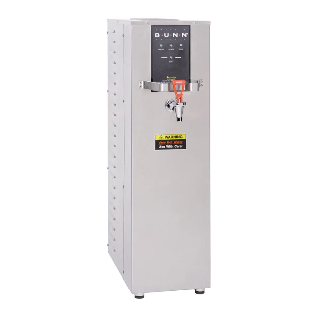 Bunn 26300.0001 H10X-80-208 Stainless Steel Plumbed Hot Water Dispenser 10 gal. - 24 gal/hr - 208v