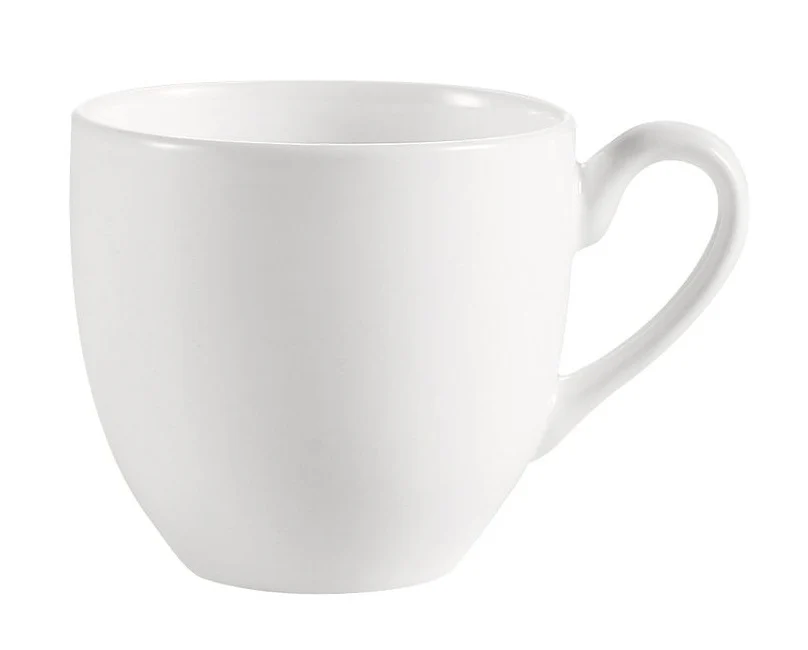 CAC China MAJ-35 Majesty Demitasse Round Bone China Cup 3-1/2 oz. - Bone White - 36/Case