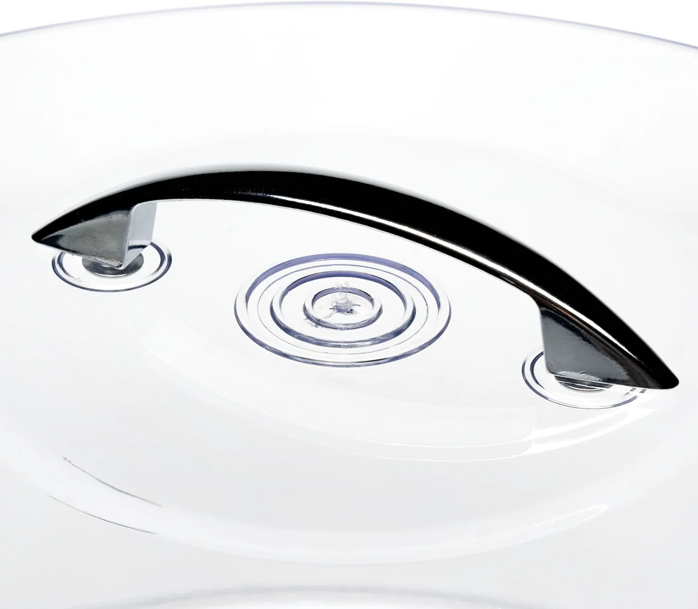 Carlisle 2512 Round SAN Plastic Cake Cover with Chrome Handle 11-5/8" dia. x 6-1/2"H - Clear - Image 10