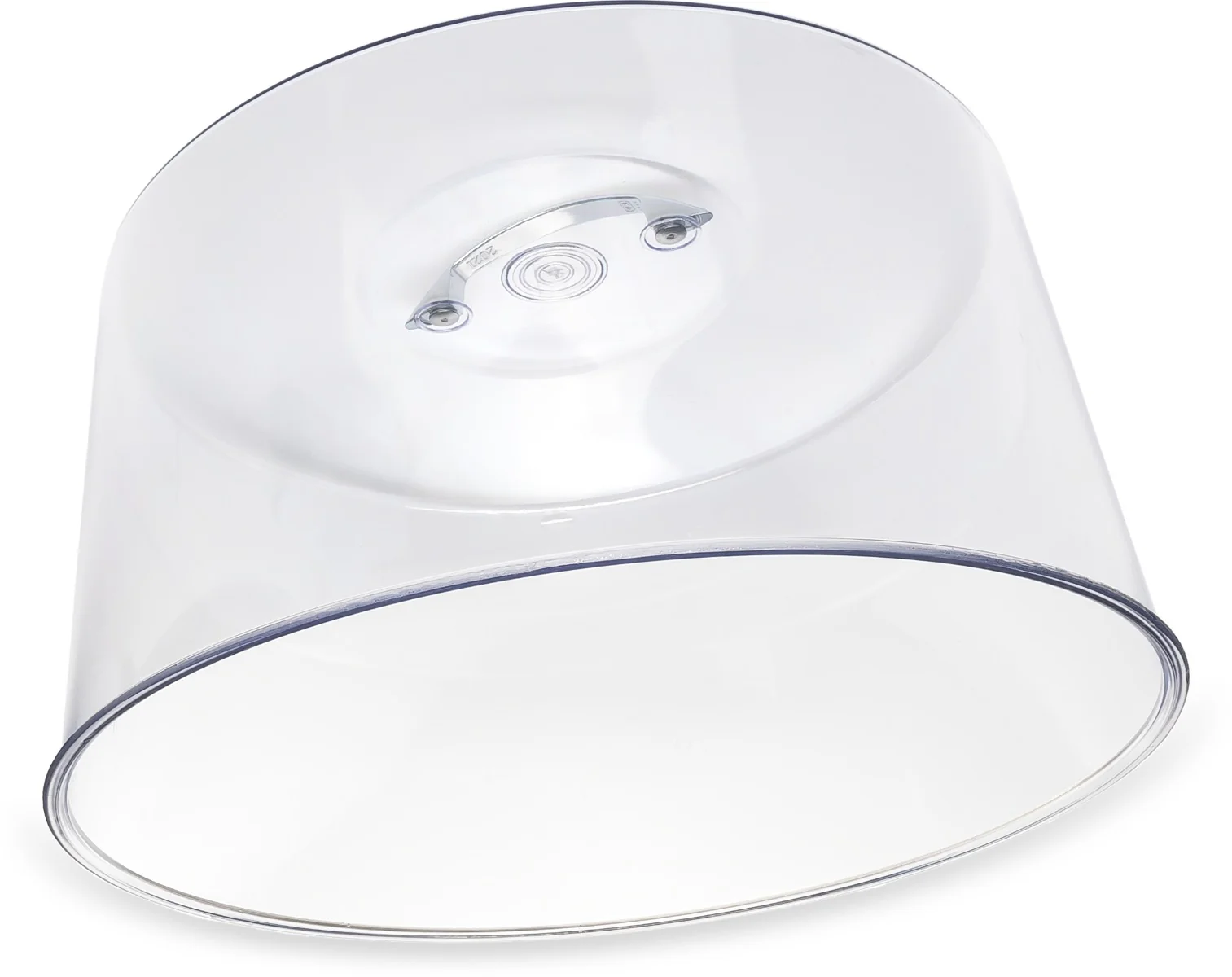 Carlisle 2512 Round SAN Plastic Cake Cover with Chrome Handle 11-5/8" dia. x 6-1/2"H - Clear - Image 11