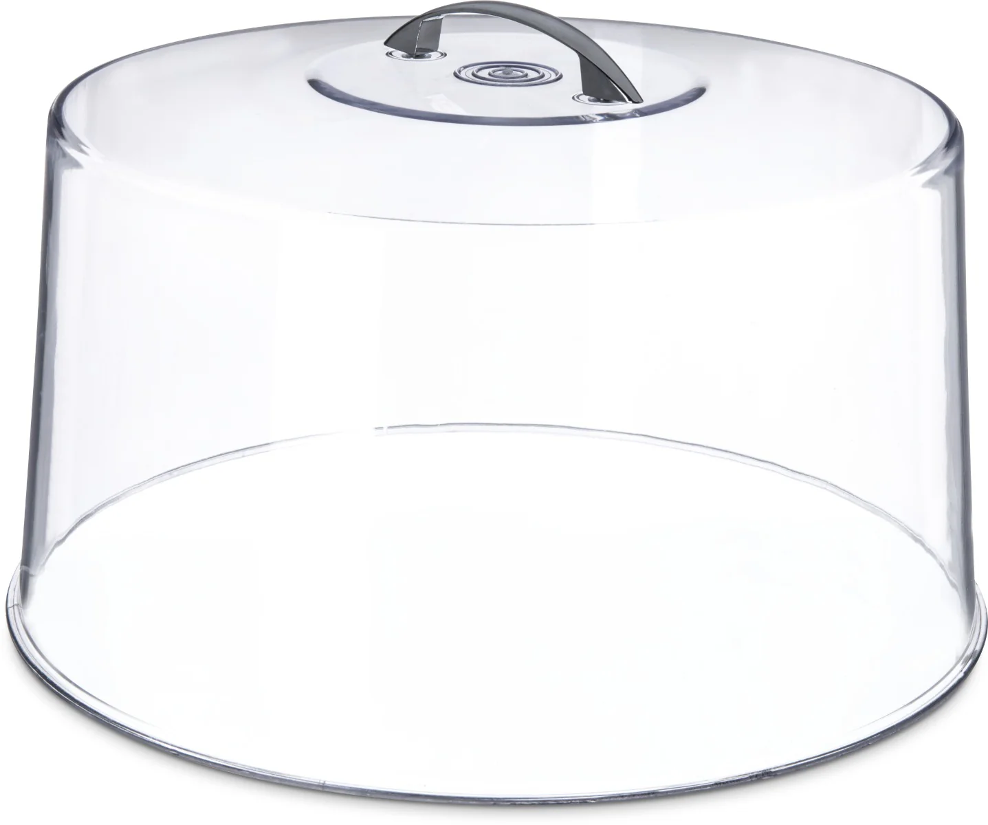 Carlisle 2512 Round SAN Plastic Cake Cover with Chrome Handle 11-5/8" dia. x 6-1/2"H - Clear - Image 7