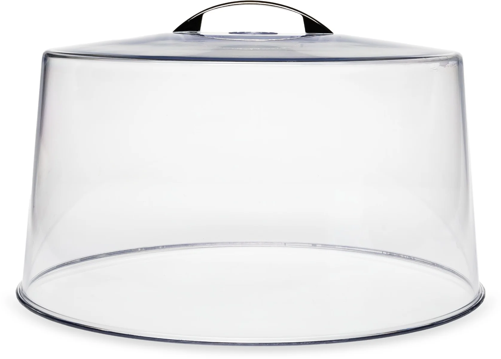 Carlisle 2512 Round SAN Plastic Cake Cover with Chrome Handle 11-5/8" dia. x 6-1/2"H - Clear - Image 9