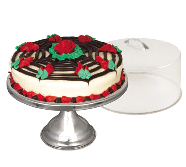 Browne 57125 Stainless Steel Cake Stand 12" Dia. x 7-1/8"H