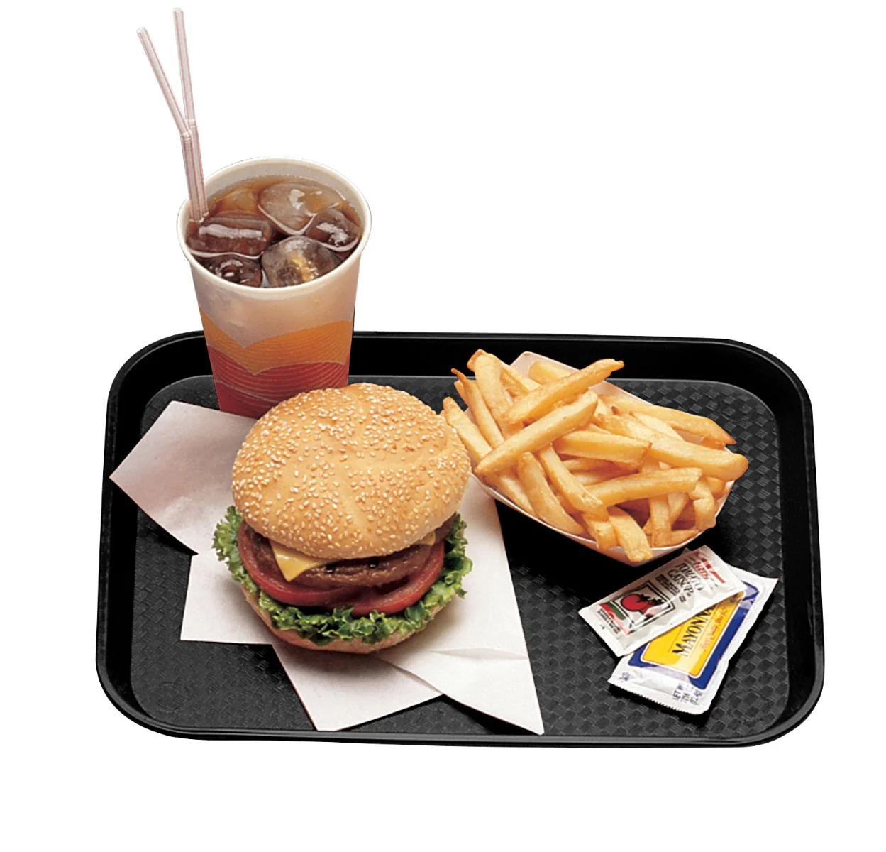 Cambro 1216FF110 Fast Food Tray 12" x 16-1/8" - Black - Image 3