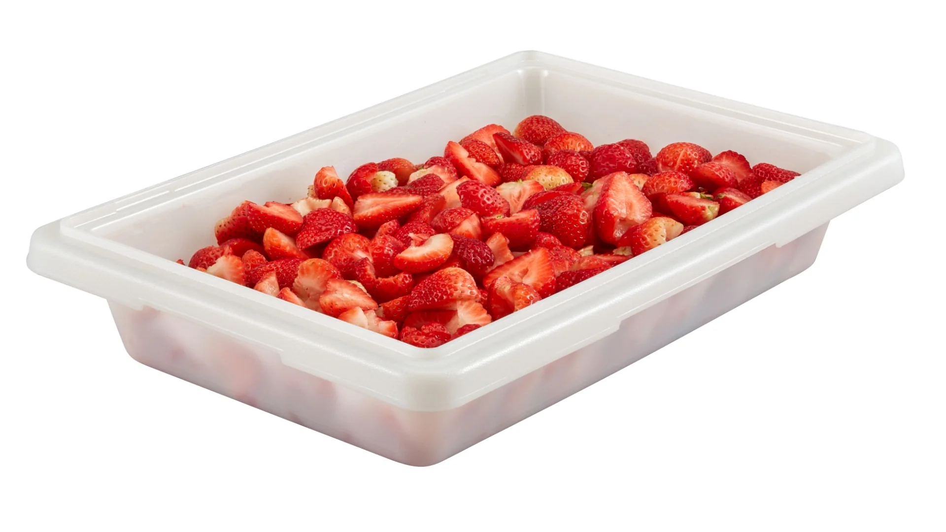 Cambro 12183P148 Polyethylene Food Storage Box 12" x 18" x 3-1/2 - 1-3/4 gal. - White - Image 7