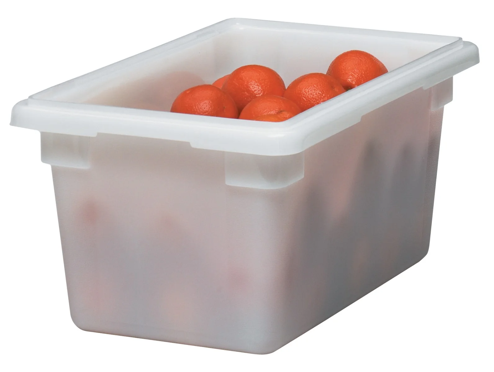 Cambro 12189P148 Polyethylene Food Storage Box 12" x 18" x 9" - 4-3/4 gal. - White - Image 3