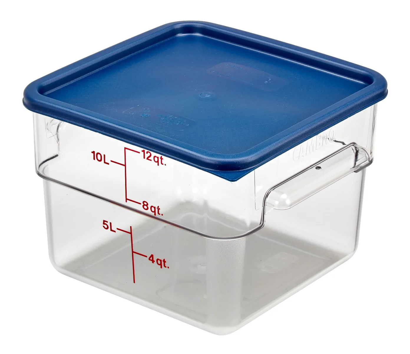Cambro 12SFSCW135 CamSquare Food Container w/ Graduations 12 qt. Clear - Image 9