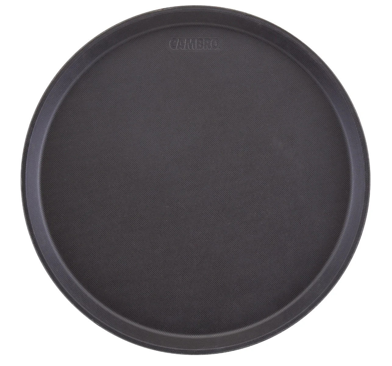 Cambro 1400CT110 Camtread Non-Skid Serving Tray 14" Rnd- Black Satin
