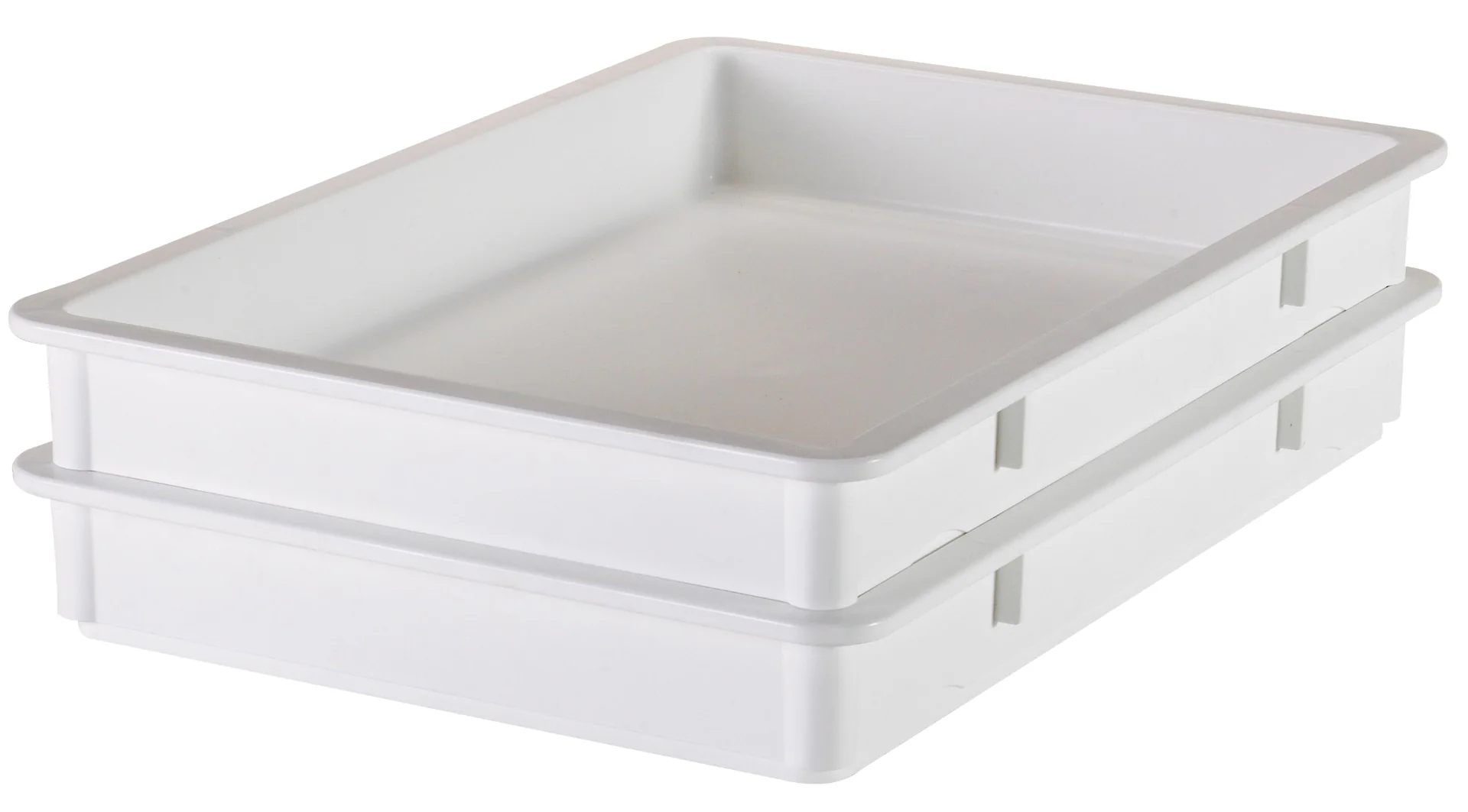Cambro 18263P148 Polyethylene Food Storage Box 18" x 26" x 3-1/2" - 5 gal. - White - Image 4