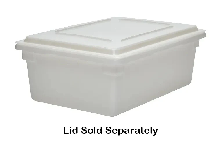 Cambro 18269P148 Polyethylene Food Storage Box 18" x 26" x 9" - 13 gal. - White - Image 3