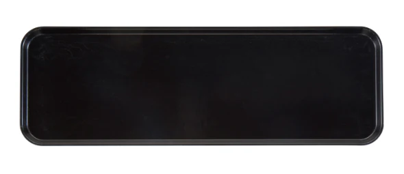 Cambro 1826MT110 Rectangular Market Display Tray - 17.81" x 25.68" x .68", Black -6ea/Case