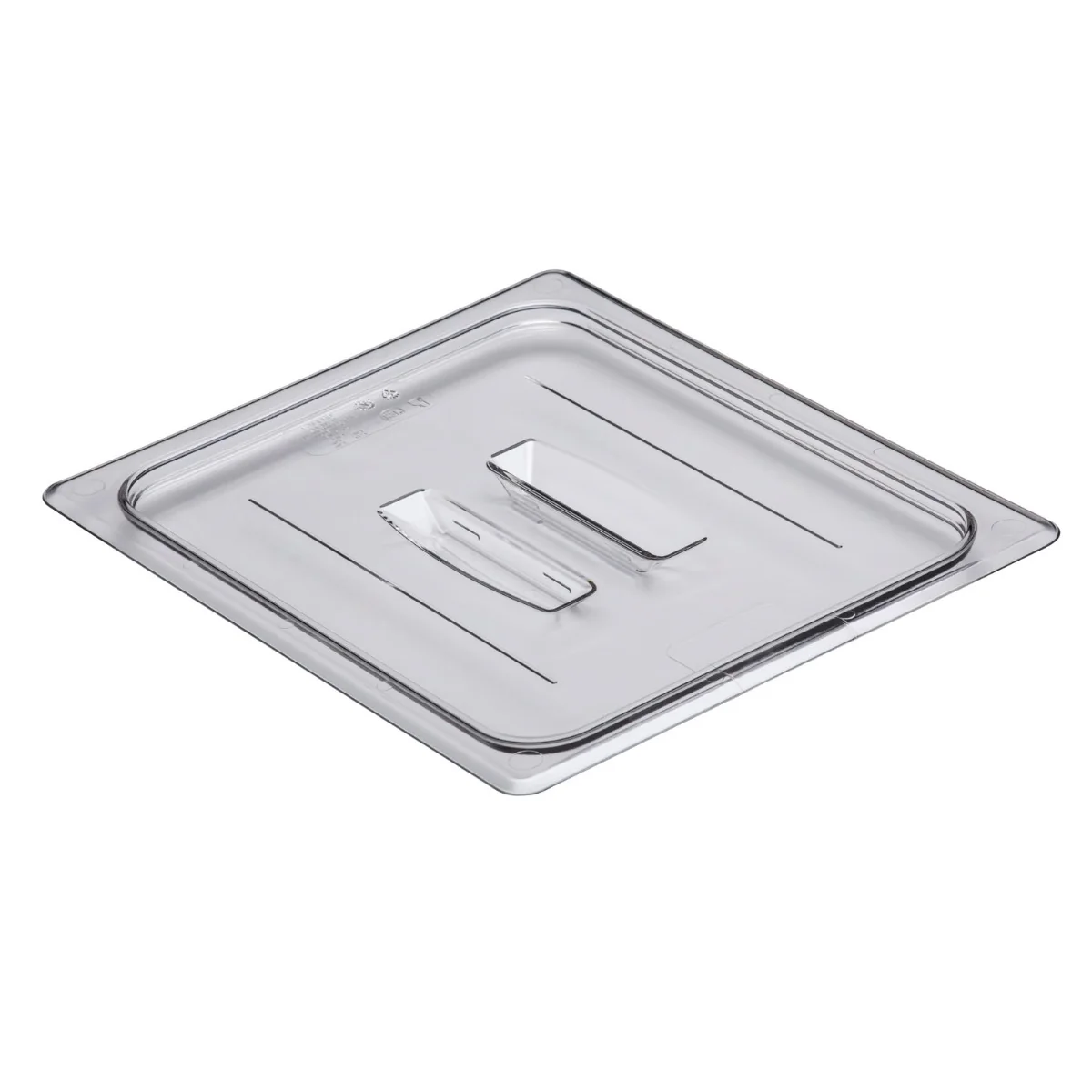 Cambro 20CWCH135 Camwear Polycarbonate Food Pan Cover with Handle - 1/2 Size - Clear