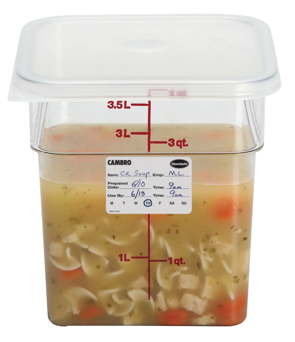Cambro 23SLB250 StoreSafe Dissolvable Food Rotation Label 2" x 3" - White - 250/Roll - 24 Rolls/Case - Image 19