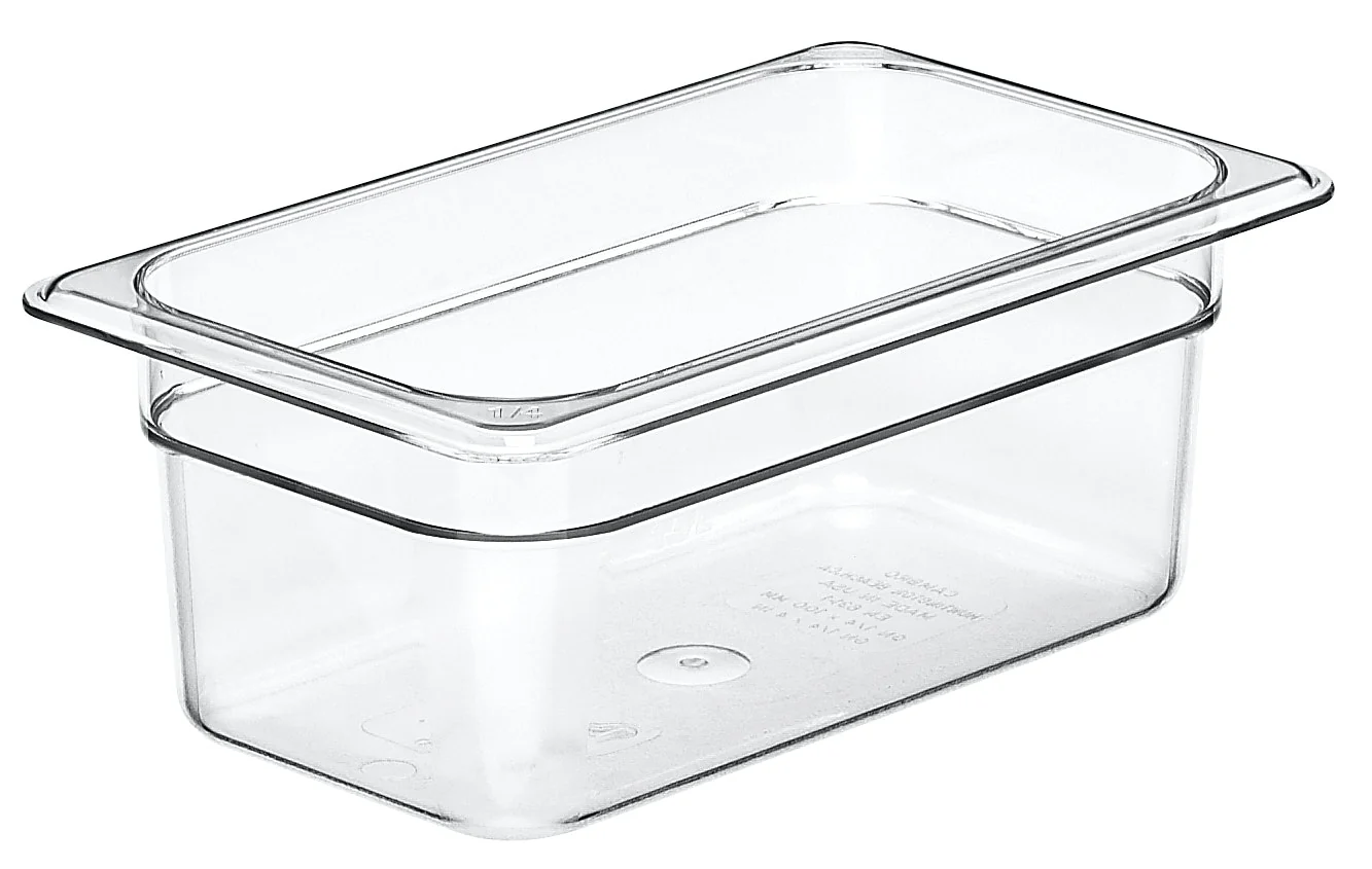 Cambro 24CW135 Cambro Food Pan 1/2 Size 4" Deep Clear - Image 2