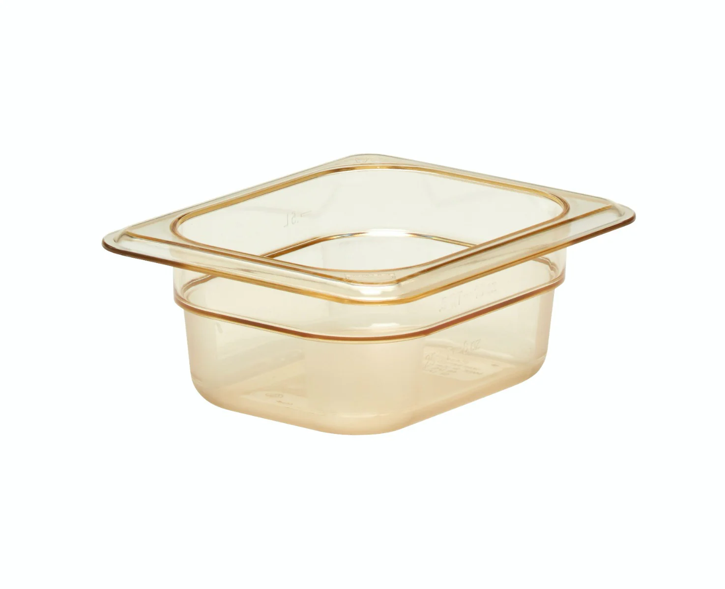 Cambro 24HP150 High Heat Food Pan 1/2 Size 4" Deep Amber