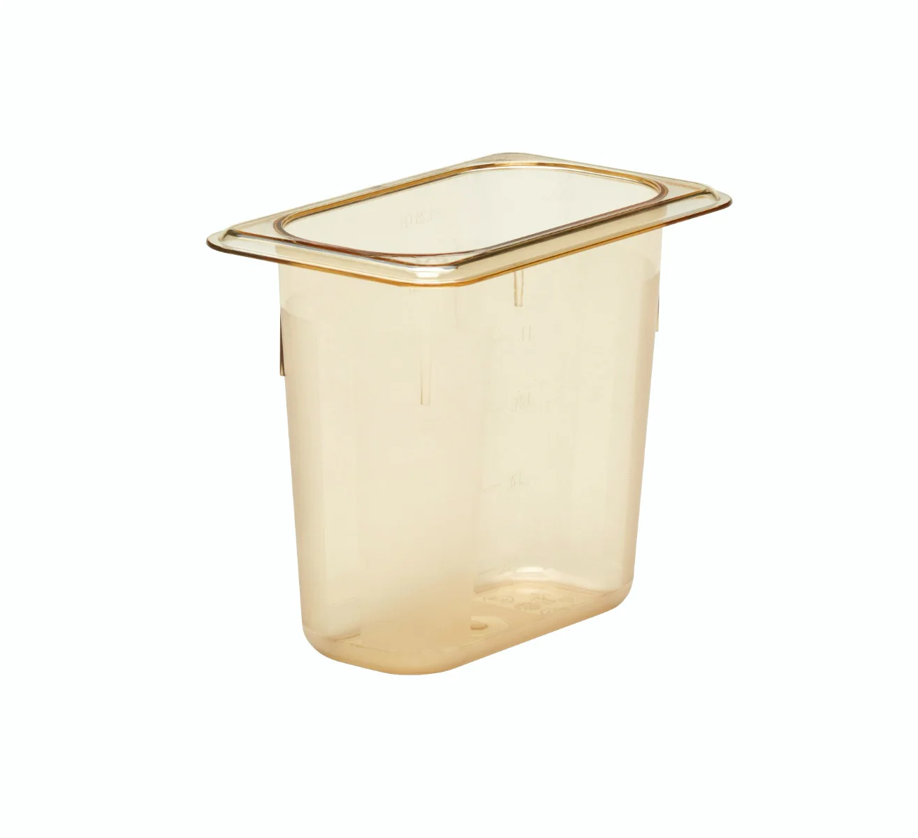 Cambro 24HP150 High Heat Food Pan 1/2 Size 4" Deep Amber - Image 4