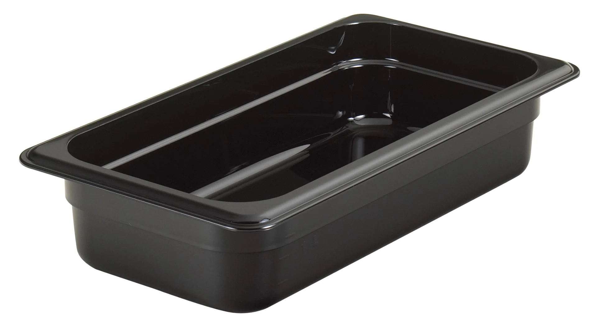 Cambro 32HP110 H-Pan Plastic High Heat Food Pan 2-1/2" Deep - 1/3 Size - Black