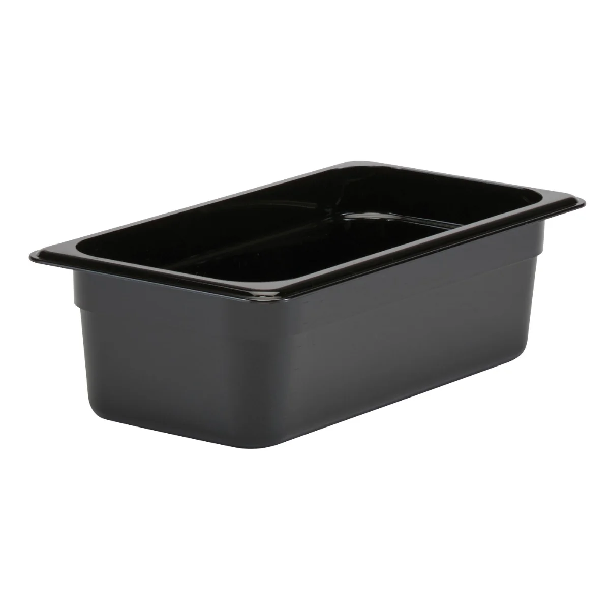 Cambro 34CW110 Camwear Polycarbonate Food Pan 4" Deep - 1/3 Size - Black