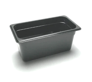 Cambro 36CW110 Camwear Polycarbonate Food Pan 6" Deep - 1/3 Size - Black - Image 2