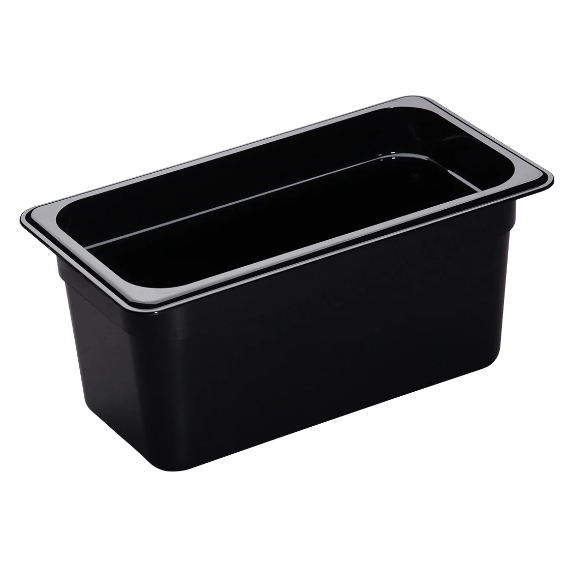 Cambro 36HP110 H-Pan Plastic High Heat Food Pan 6" Deep - 1/3 Size - Black