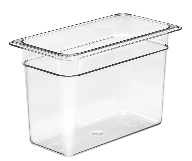 Cambro 38CW135 Camwear Polycarbonate Food Pan 8" Deep - 1/3 Size - Clear