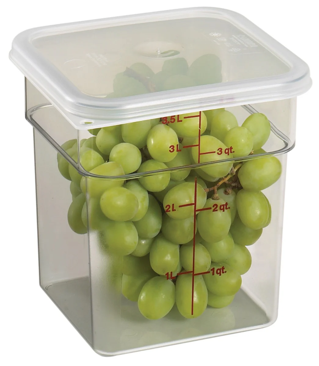 Cambro 4SFSCW135 CamSquares Food Container w/ Graduations 4 qt - Clear - Image 7