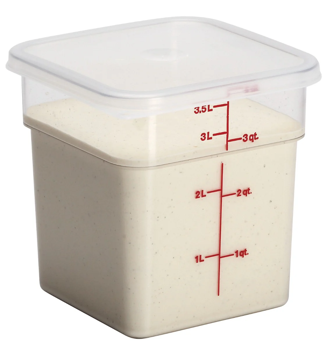 Cambro 4SFSCW135 CamSquares Food Container w/ Graduations 4 qt - Clear - Image 8