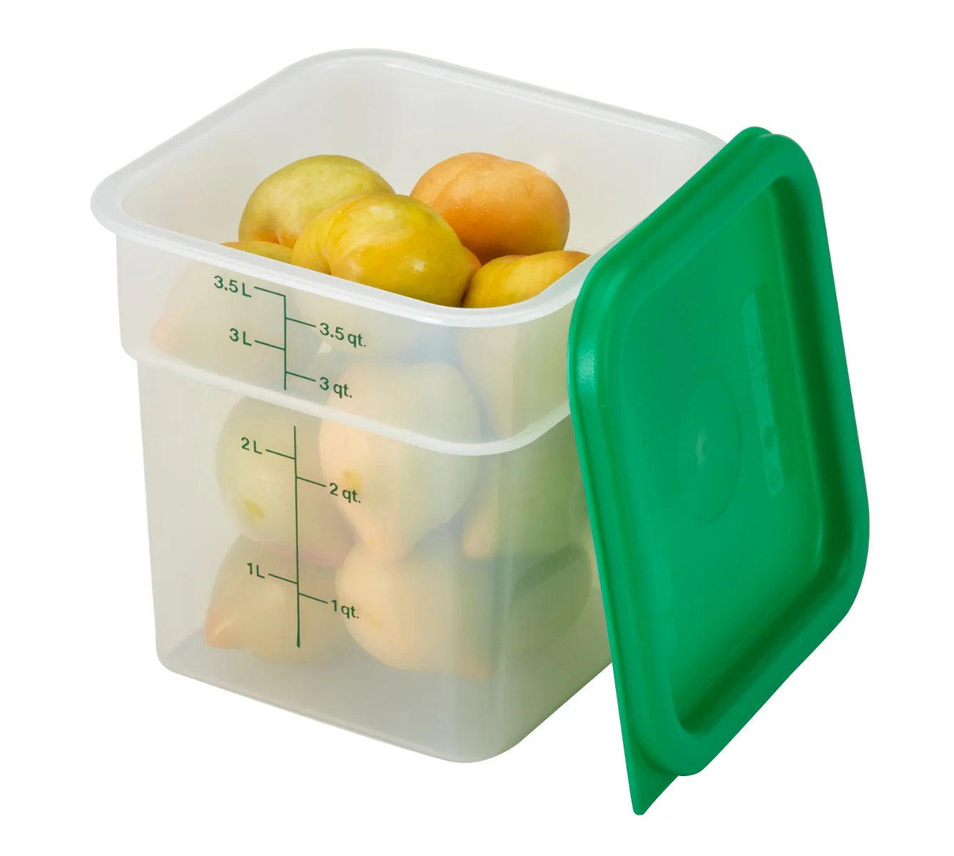 Cambro 4SFSPP190 Translucent Food Container w/ Graduations 4 qt.