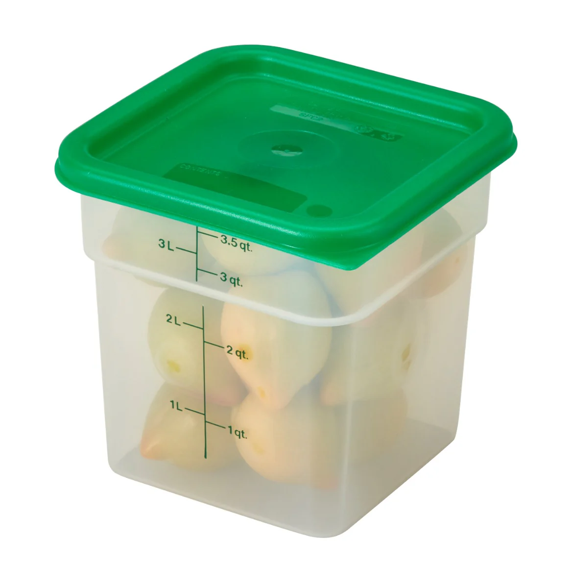 Cambro 4SFSPP190 Translucent Food Container w/ Graduations 4 qt. - Image 3