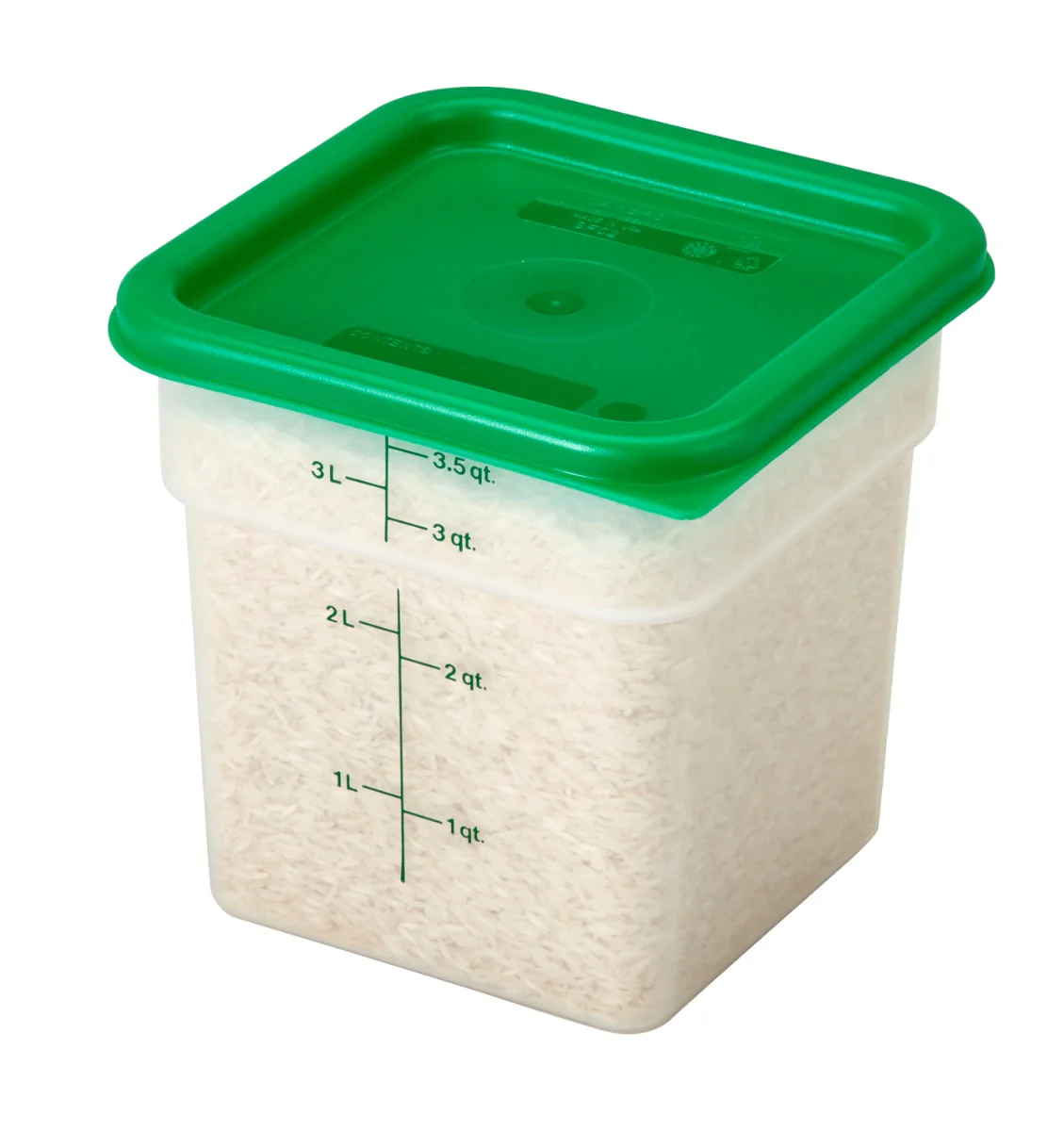 Cambro 4SFSPP190 Translucent Food Container w/ Graduations 4 qt. - Image 4