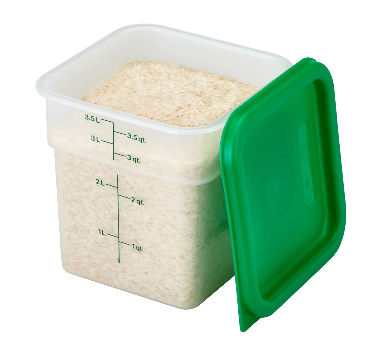 Cambro 4SFSPP190 Translucent Food Container w/ Graduations 4 qt. - Image 5