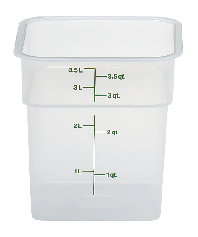 Cambro 4SFSPP190 Translucent Food Container w/ Graduations 4 qt. - Image 9