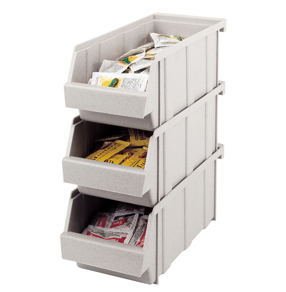 Cambro 5412CBP480 Versa Organizer Bin 12" x 5" - Speckled Gray - Image 2