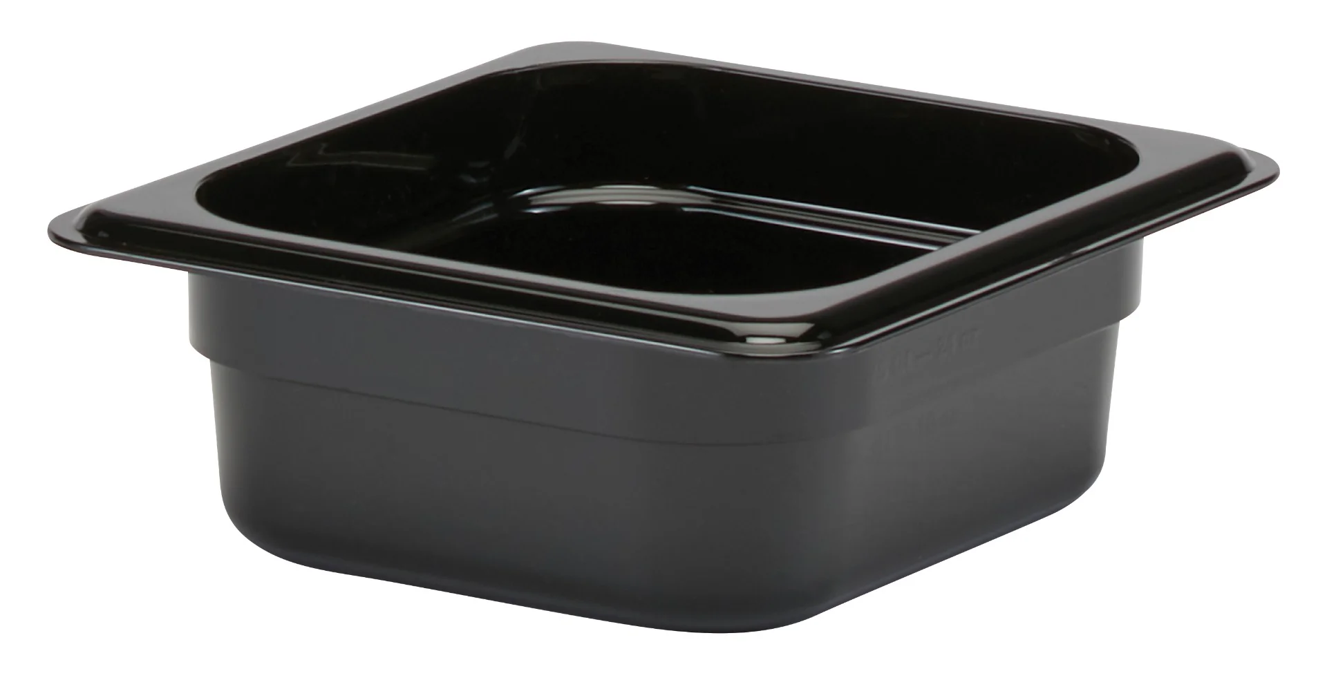 Cambro 62CW110 Camwear Polycarbonate Food Pan 2-1/2" Deep - 1/6 Size - Black