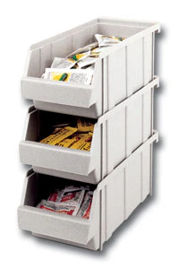 Cambro 6RS6480 Versa Condiment Organizer Rack with 6 Bins - Speckled Gray - Image 5