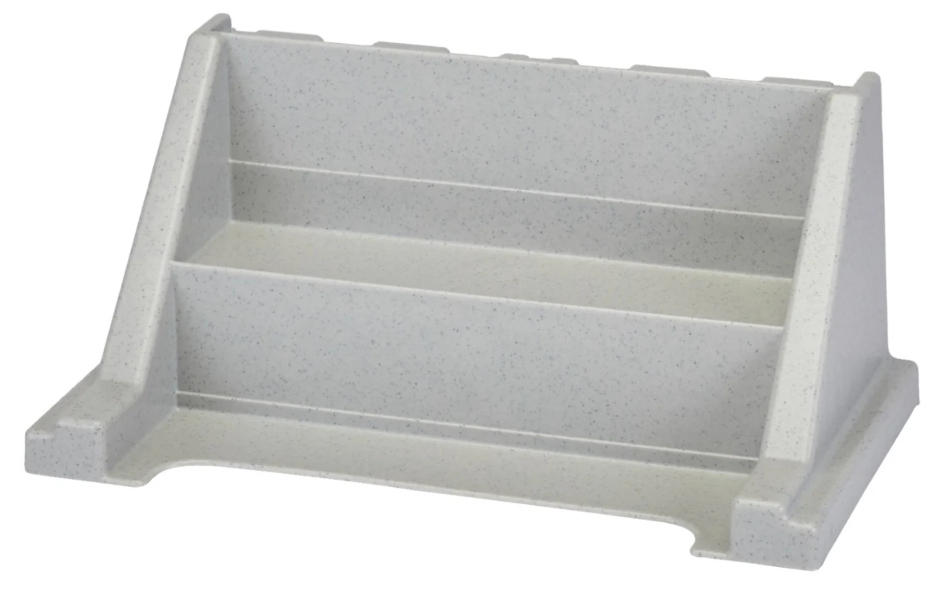 Cambro 6RS6480 Versa Condiment Organizer Rack with 6 Bins - Speckled Gray - Image 9