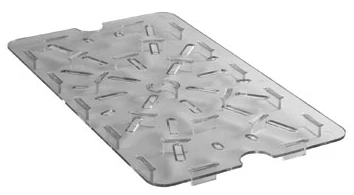 Cambro 90PPD190 Polypropylene Food Pan Drain Tray - 1/9 Size - Translucent - Image 2
