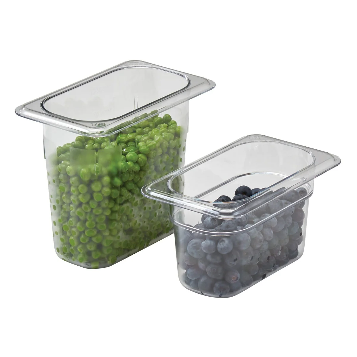 Cambro 94CW135 Camwear Polycarbonate Food Pan - 1/9 Size, 4" Deep - Clear - Image 2