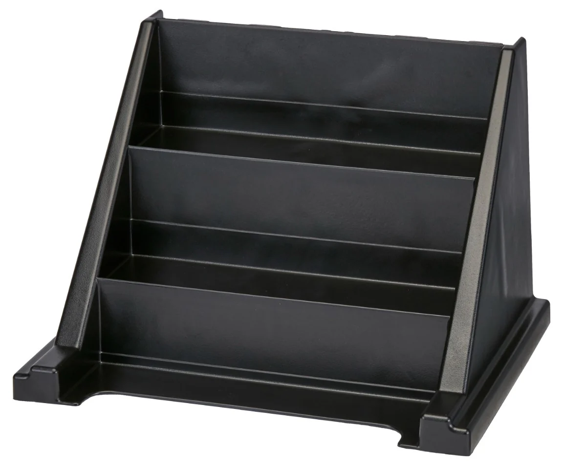 Cambro 9RS9110 Versa Condiment Organizer Rack with 9 Bins - Black - Image 5