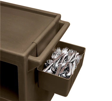 Cambro BC331KDSH110 - Black Silverware Holder - 2-1/2 gallon - Image 2