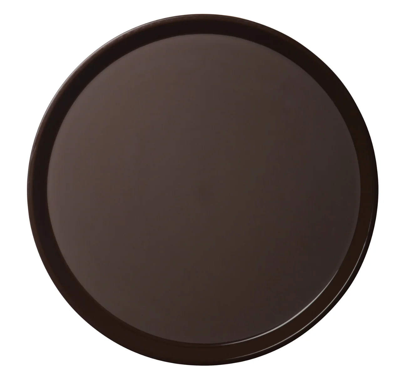 Cambro PT1400167 - Polytread Non-Skid Serving Tray 14" Round - Brown