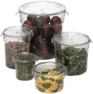 Cambro RFS12SCPP190 Camwear Round Food Storage Container Seal Cover - fits 12, 18 & 22 qt. - Translucent - Image 2