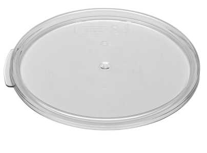 Cambro RFSCWC1135 Camwear Round Food Storage Container Seal Cover - fits 1 qt. - Clear - Image 3