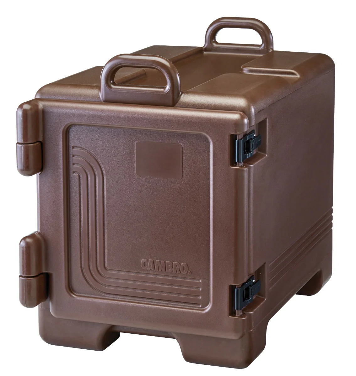 Cambro UPC300131 Ultra Pan Carrier Front Loading Insulated Food Pan Carrier 17" 36 qt. - Dark Brown - (4) Full Size 2-1/2" Deep Pan Capacity