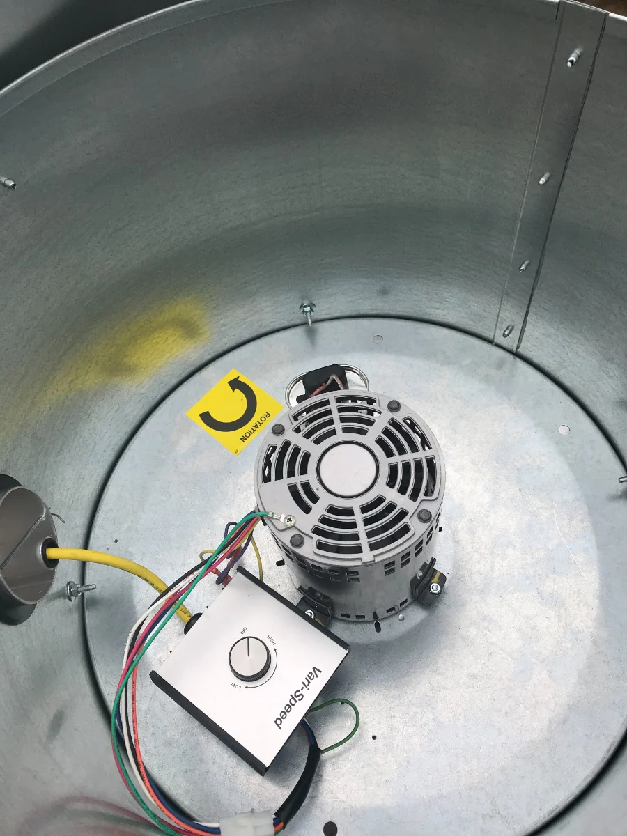 CaptiveAire DU85HFA-1600-2750 High Speed Upblast Exhaust Fan – 115V, 1600–2450 CFM - Image 7