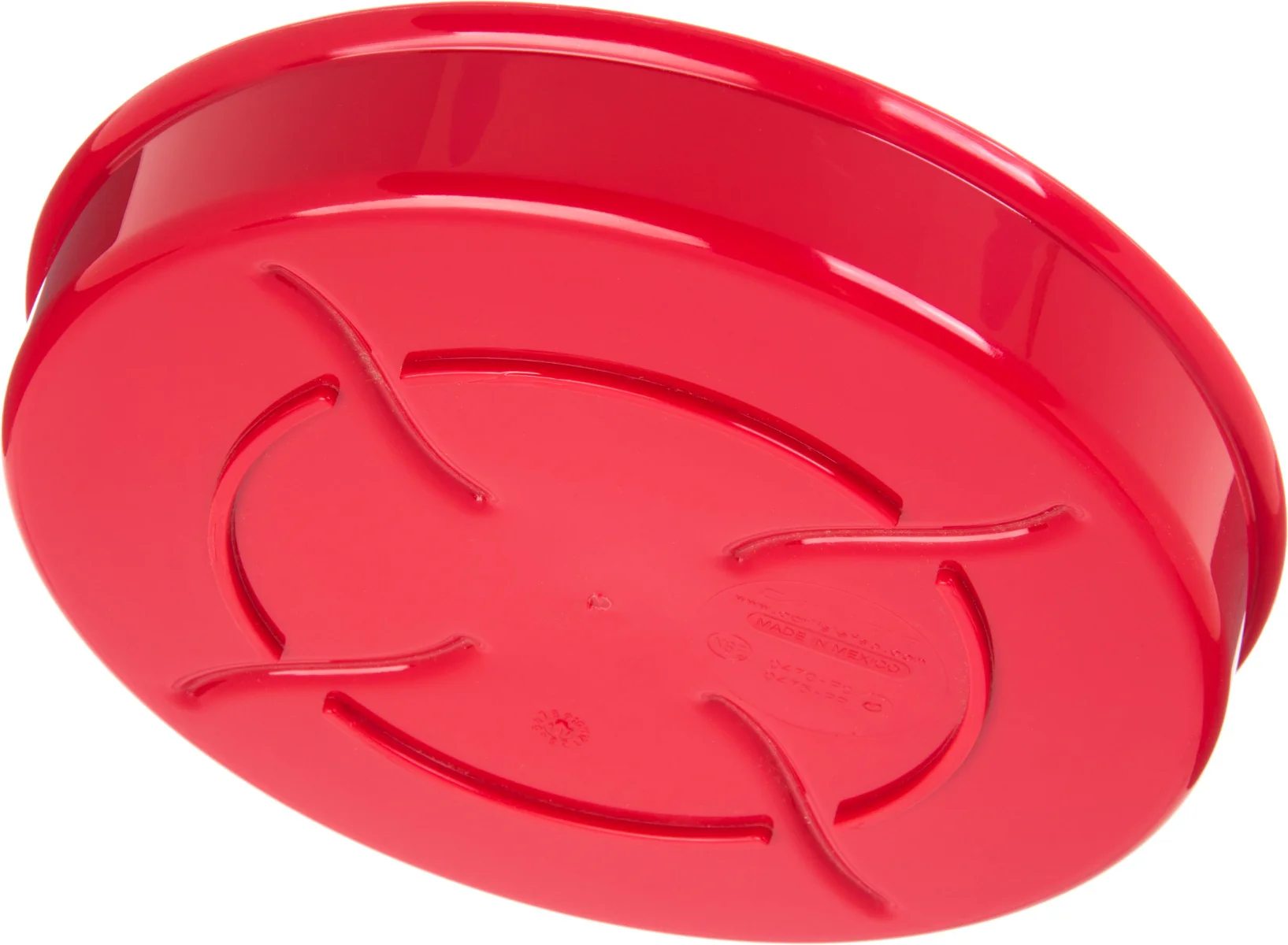 Carlisle 047505 Polycarbonate Stackable Interlocking Tortilla Server with Lid 7-1/2" - Red - Image 8