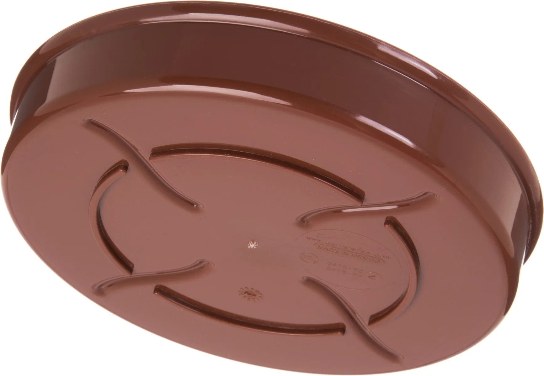 Carlisle 047528 Polycarbonate Stackable Interlocking Tortilla Server with Lid 7-1/2" - Brown - Image 5