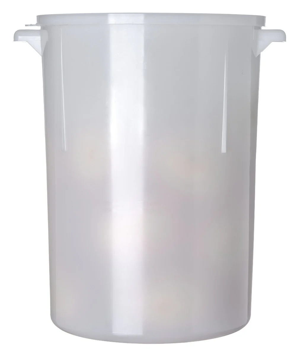 Carlisle 080002 StorPlus Polyethylene Bain Marie Food Storage Container 8 qt. - White - Image 2
