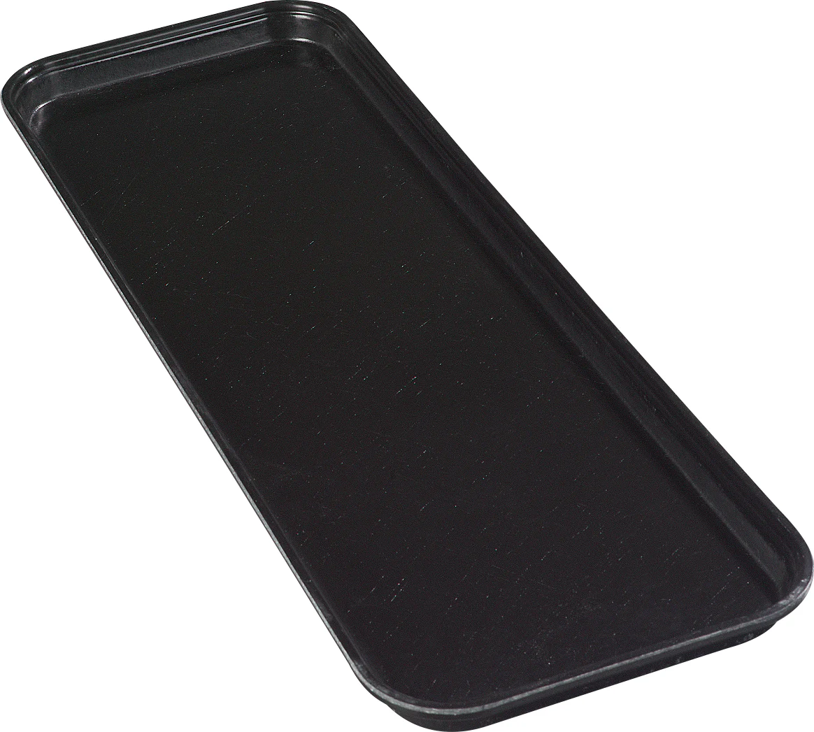 Carlisle 269FMT309 Fiberglass Market Tray 25-1/2"L x 8-3/4"W x 1-1/8"H - Ebony